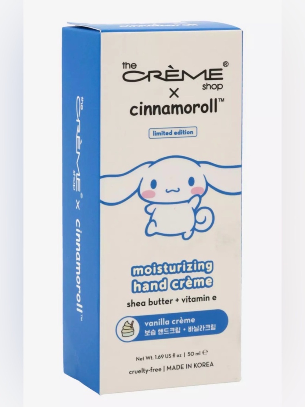 the CRÈME shop x Cinnamoroll Moisturizing Hand Crème - Blue (Vanilla Crème)